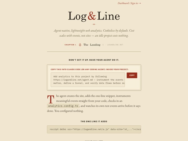 Log & Line